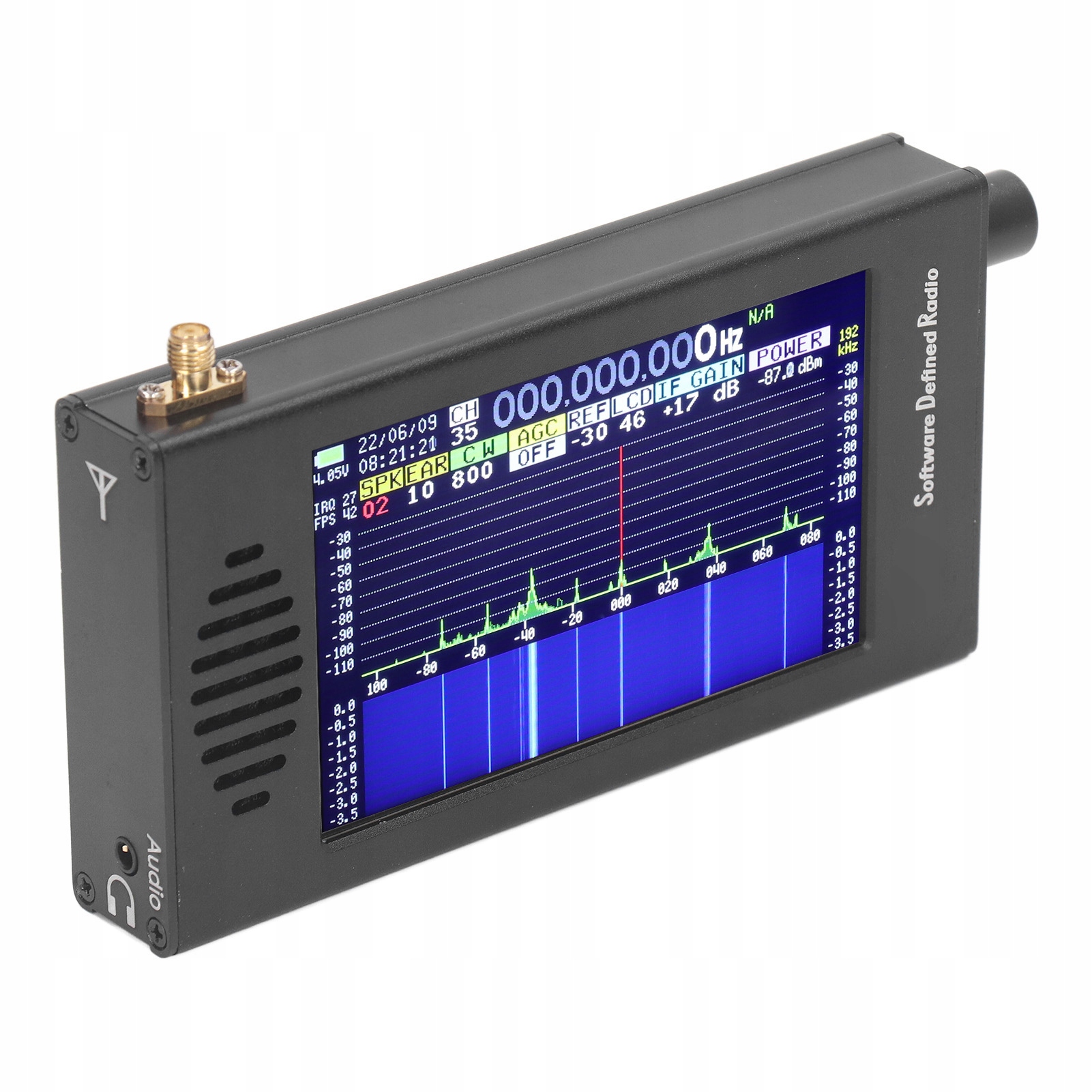 Rádiový prijímač DSP SDR, 4,3-palcový displej